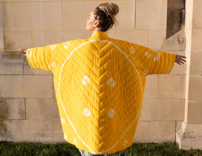 Reversible Smile Quilted Aura Coat