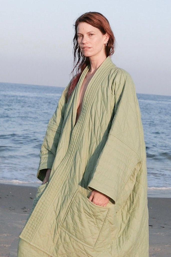 Hierophant Quilted Cotton Aura Coat - YEVA WORLD