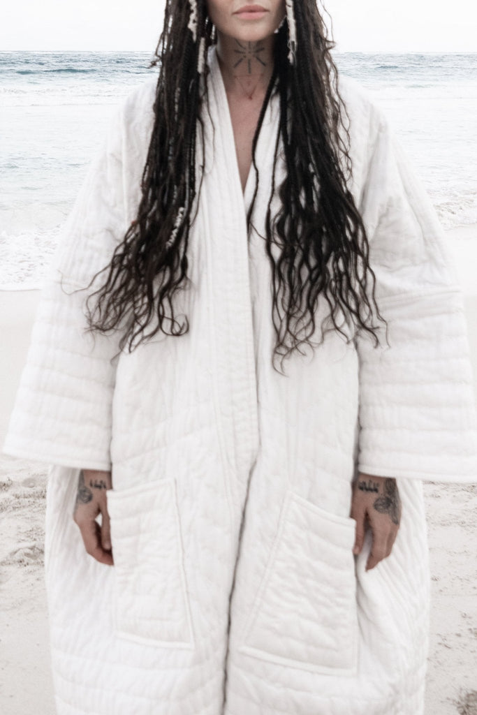 High Priestess Quilted Cotton Aura Coat - YEVA WORLD