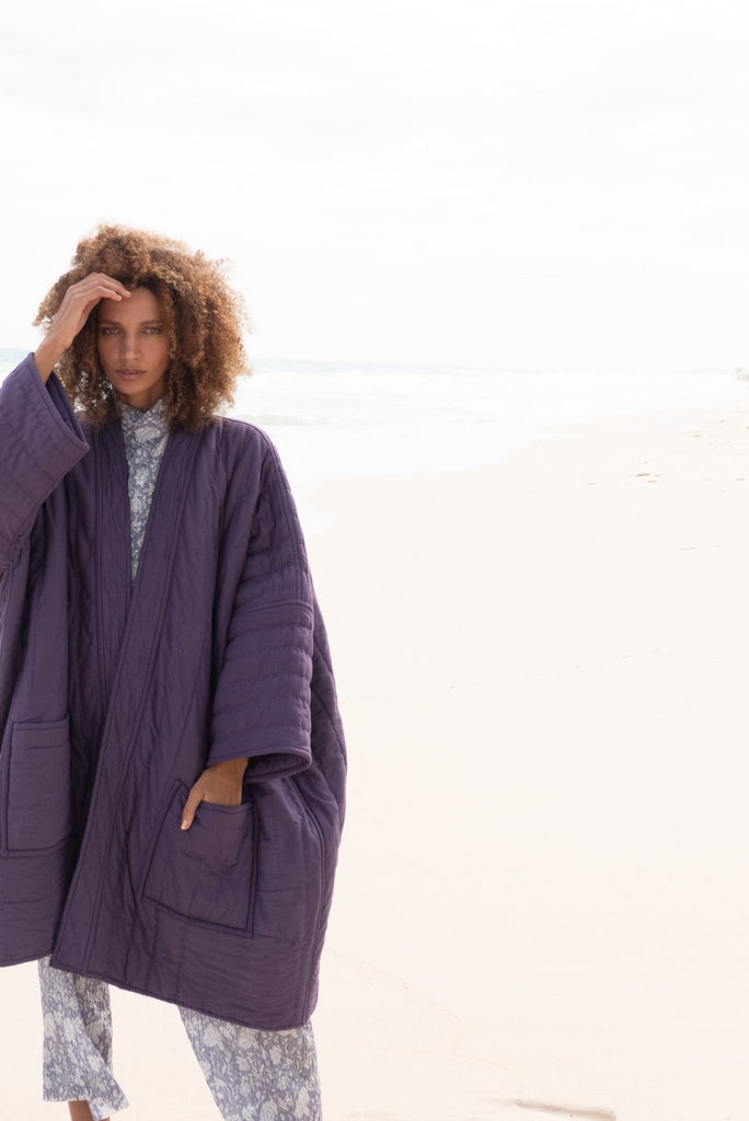 Magician Quilted Cotton Aura Coat - YEVA WORLD