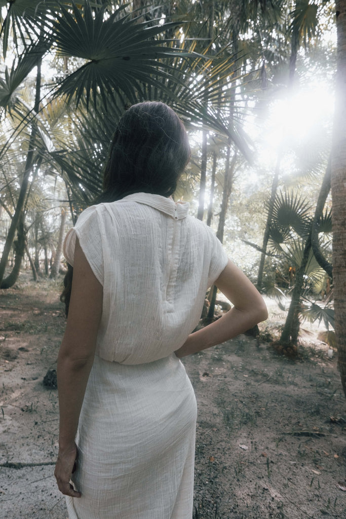 Organic Cotton Botan Dress - YEVA WORLD